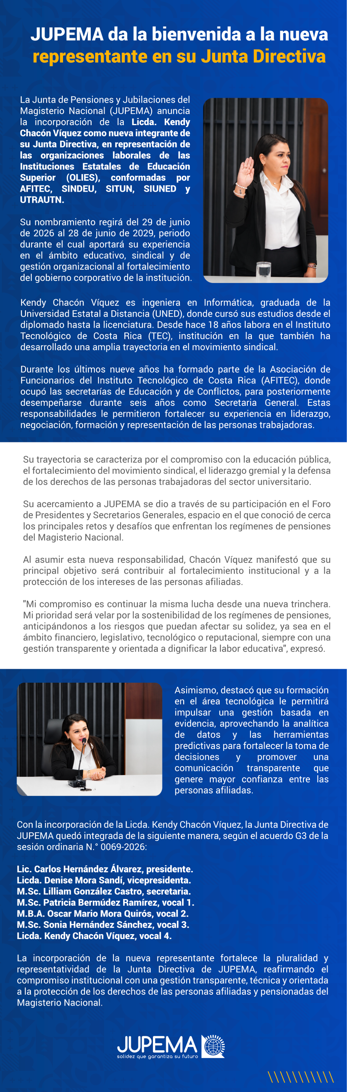 Imagen de NUEVA DIRECTORA KENDY